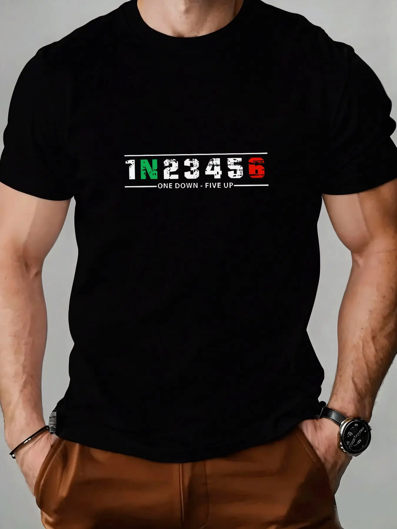 Motorcycle Gear Up Down - Men 1N23456 One Down Five Up