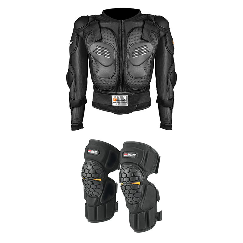 Chest Protector Armor - Adult Motorcycle Protective Jacket and Knee
