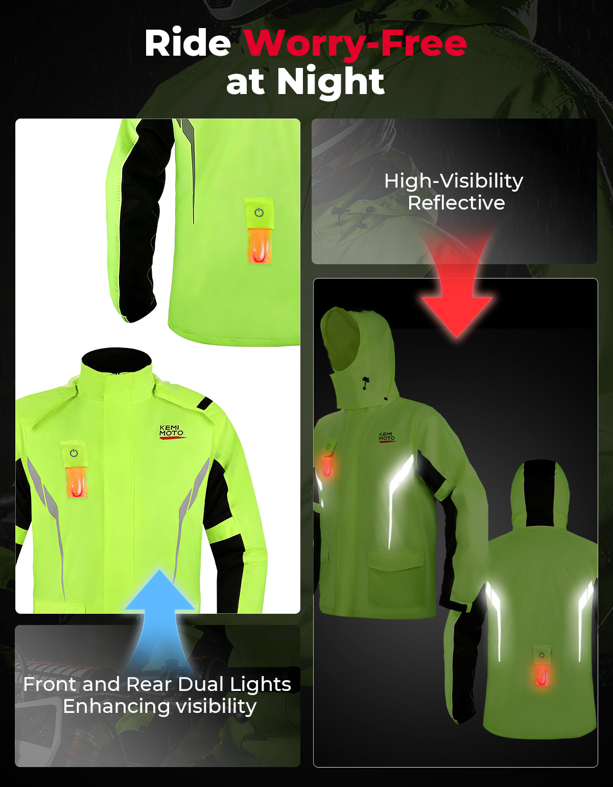 KEMIMOTO Unisex Waterproof Rai - огляд і ціна Gear Set Motorcycle