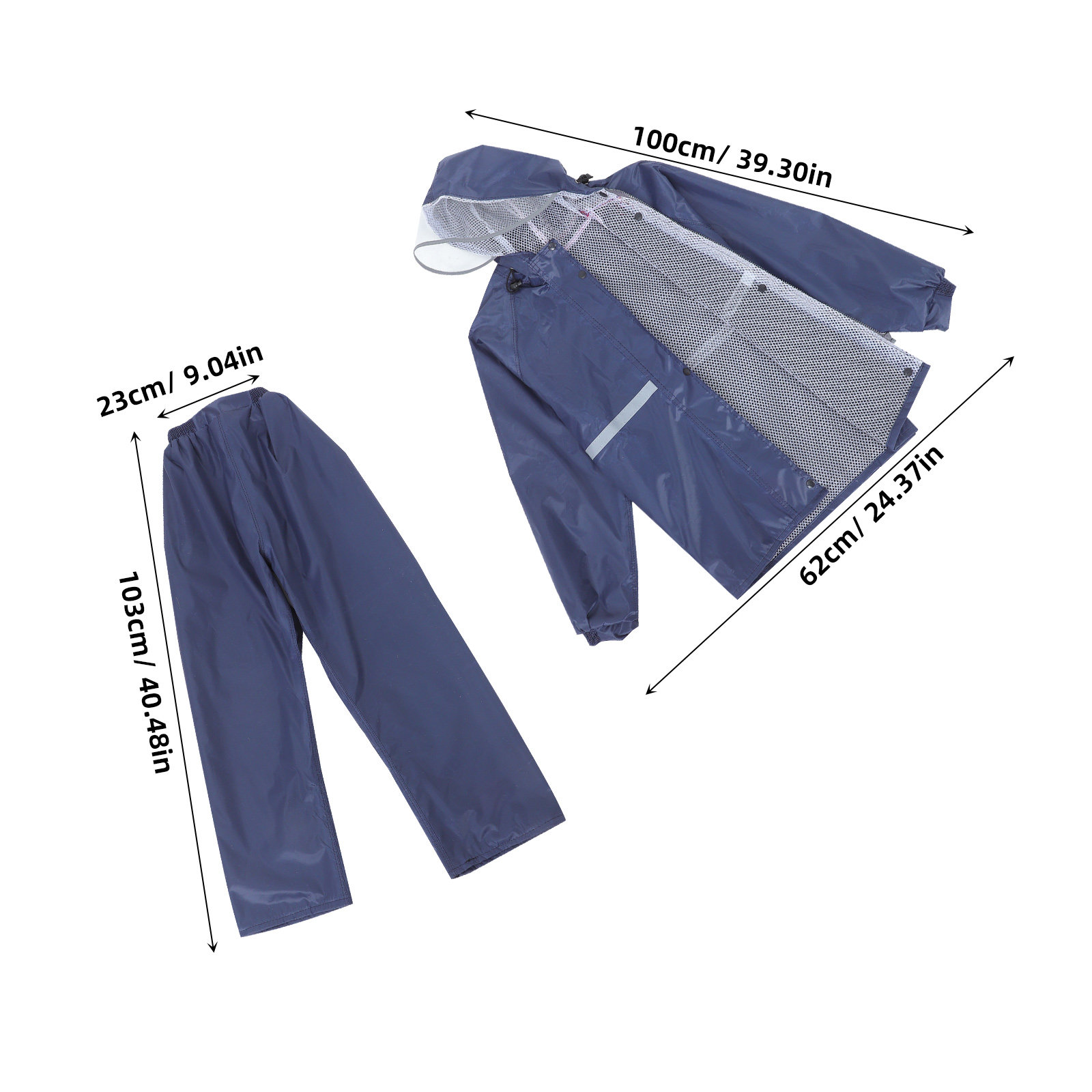 Reflective Motorcycle Raincoat - огляд і ціна Gear Set Motorcycle